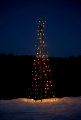 LED-juletre med stjerne H180 x Ø64 cm
